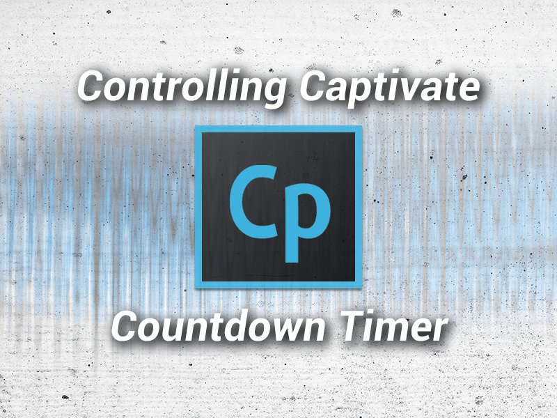 Controlling Adobe Captivate Countdown Timer
