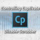 Controlling Adobe Captivate Disable Scrubber